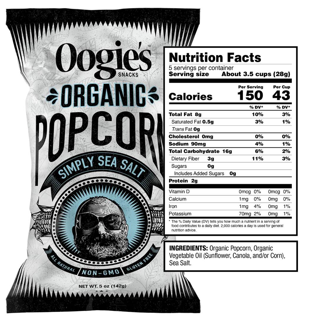 Organic Simply Sea Salt Popcorn Big Bag (5oz)