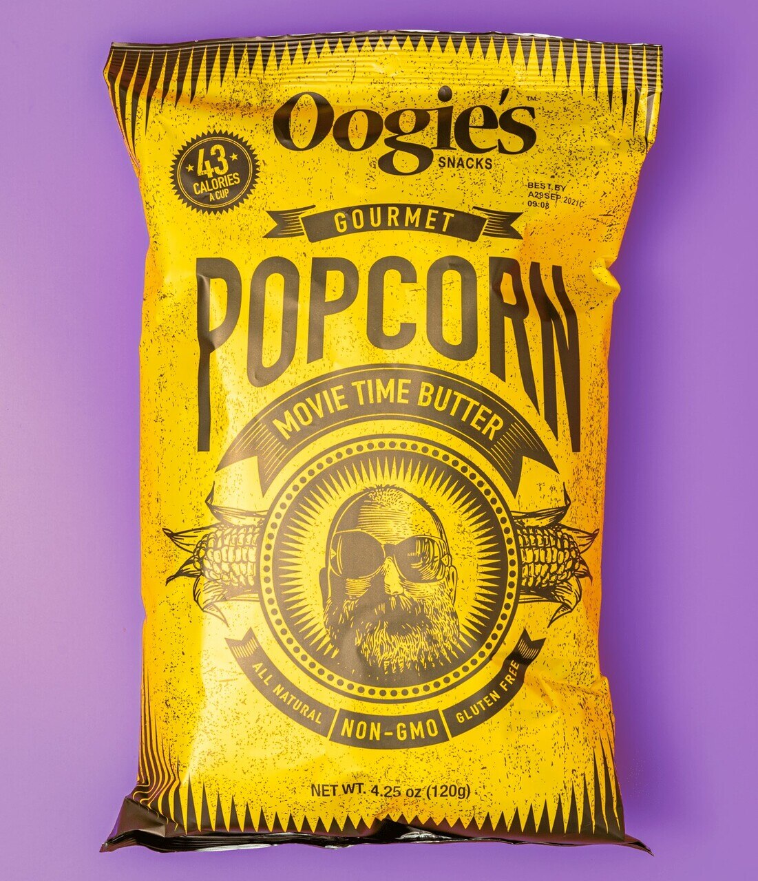Movie time butter gourmet popcorn bag