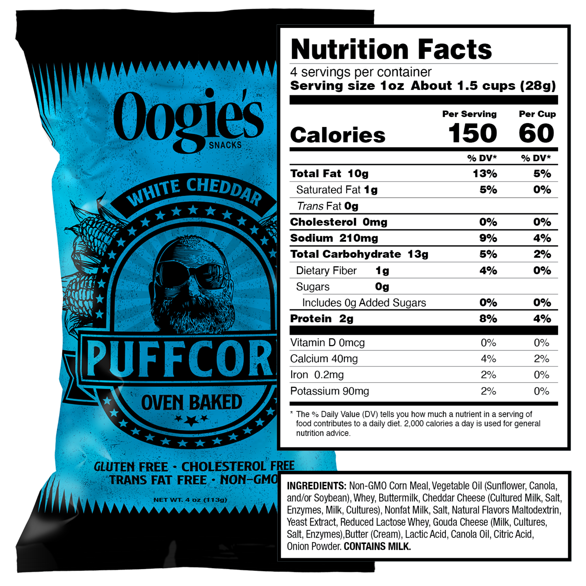 White Cheddar Puffcorn Big Bag (4oz)