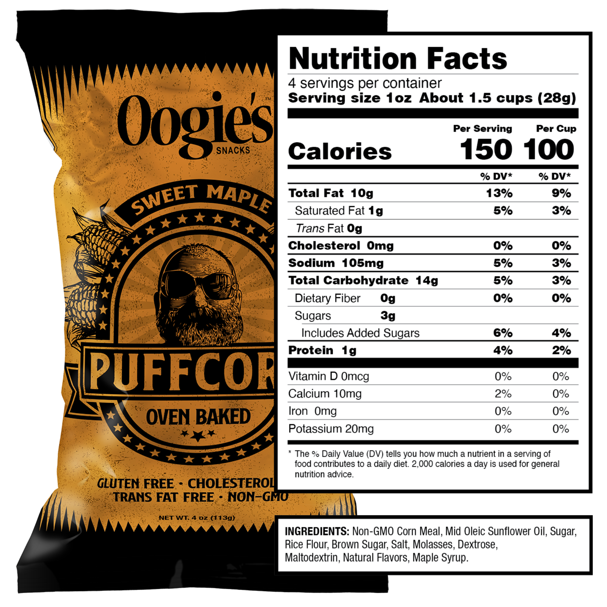 Sweet Maple Puffcorn Big Bag (4oz)