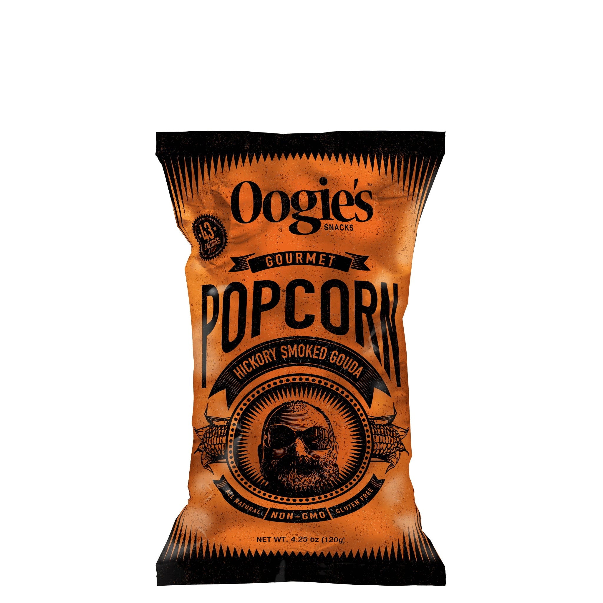 Hickory smoked gouda popcorn bag