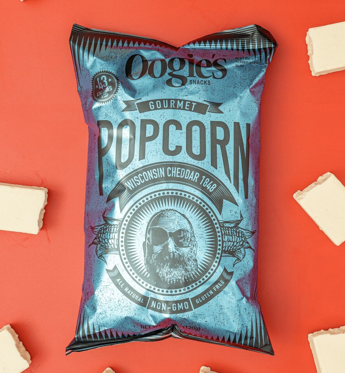 Wisconsin cheddar gourmet popcorn bag